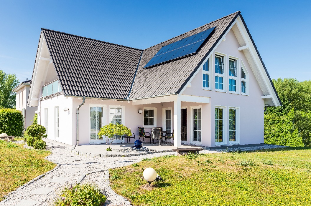 großes Einfamilienhaus, Deutschland